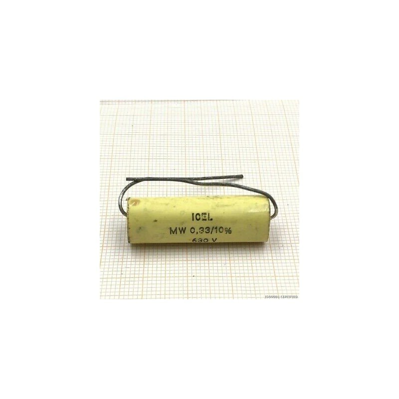 0.33UF 630V 10% MW TUBULAR POLYESTER CAPACITOR ICEL