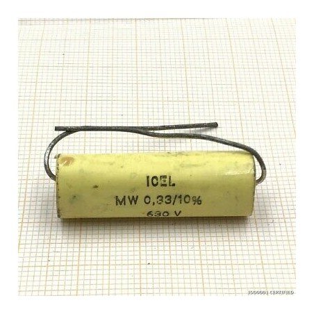 0.33UF 630V 10% MW TUBULAR POLYESTER CAPACITOR ICEL