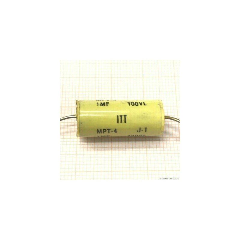 1UF 100V MPT-4  J-1 CAPACITOR ITT