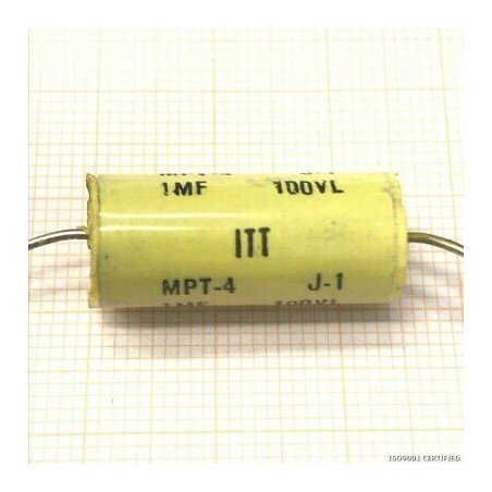 1UF 100V MPT-4  J-1 CAPACITOR ITT