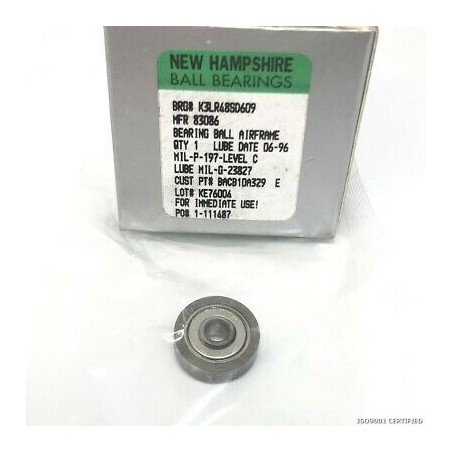 K3LR48SD609 AVIONICS MINIATURE BEARING AIRFRAME BACB10A329E