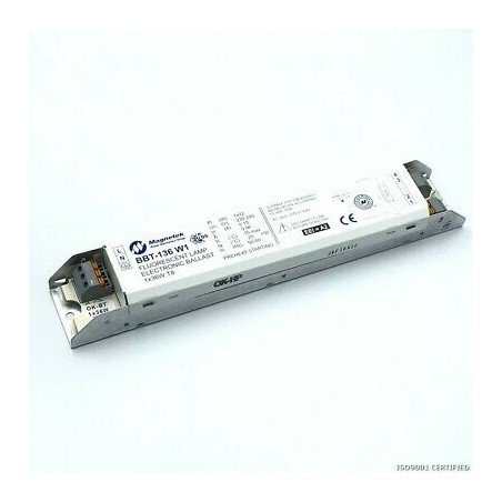 FLUORESCENT LAMP ELECTRONIC BALLAST BBT-136 W1 1X36W T8 MAGNETEK