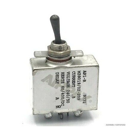 1POLE CIRCUIT BREAKER TOGGLE SWITCH ON OFF M39019/02-209 AIRPAX