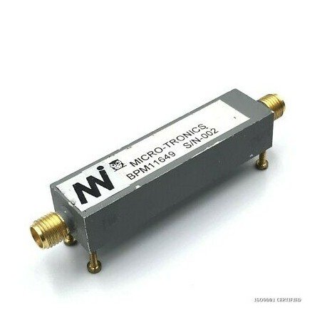 46-100MHZ BANDPASS MICROWAVE FITER BPM11649 MICROTRONICS