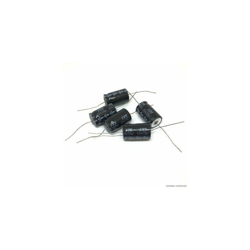 220UF 63V ELECTROLYTIC CAPACITORS ITT X5PCS
