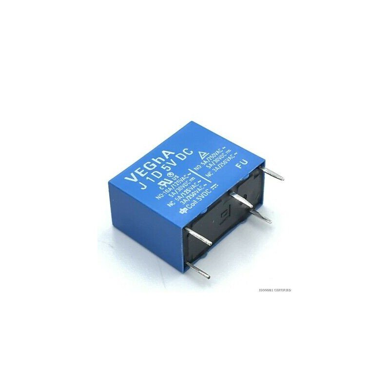 5VDC SPDT RELAY VEGHA J1D 5VDC 5-10A/30VDC-240VAC