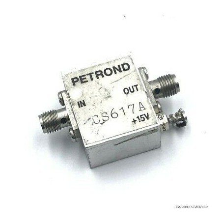 500-1500MHZ SMA 15V 40MA G:18DB LINEAR RF AMPLIFIER PETRON