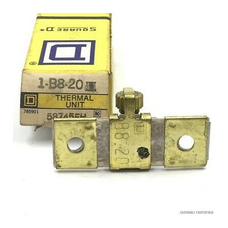 THERMAL UNIT RELAY 1-B8-20 SQUARE D