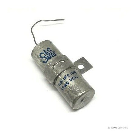 0.39UF 300V HERMETICALLY SEALED CAPACITOR SIC SAFCO TS