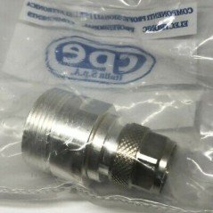 7/16 F - N TYPE M SILVER PLATED COAXIAL ADAPTER CPE ITALY