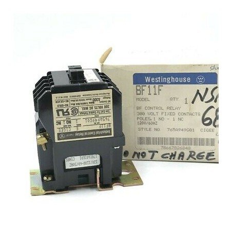 BF CONTROL RELAY BF11F WESTINGHOUSE