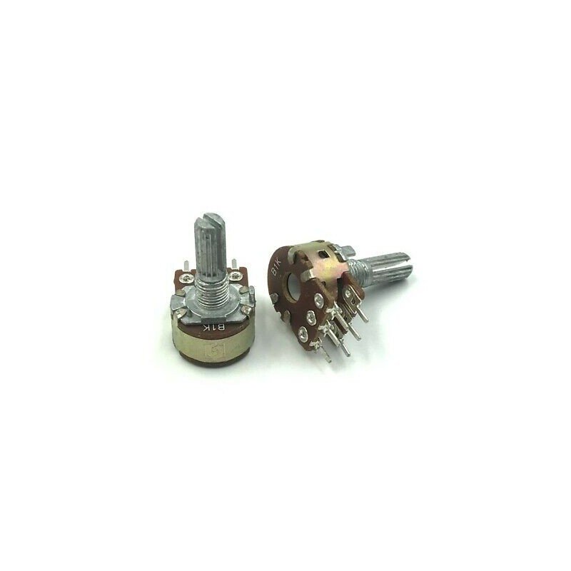 1K 1KOHM DUAL SECTION LINEAR POTENTIOMETER QTY:2