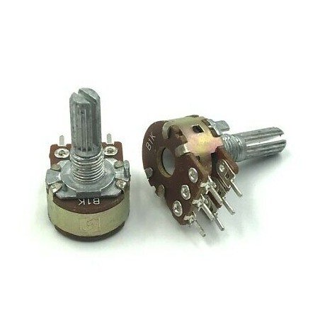 1K 1KOHM DUAL SECTION LINEAR POTENTIOMETER QTY:2