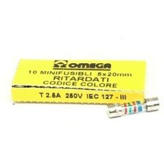 2.5A 250V IEC-127 5x20mm FUSE OMEGA QTY:10