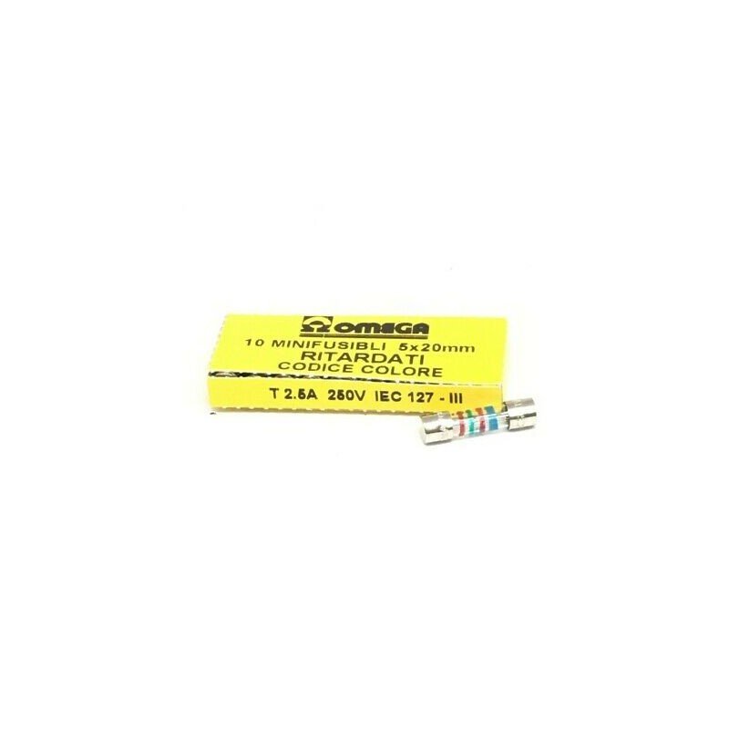 2.5A 250V IEC-127 5x20mm FUSE OMEGA QTY:10