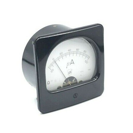 -20-100UA DC 1KOHM AMMETER PANEL METER AMPERE 300 7.5X7.5 ICE