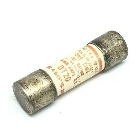 20A 250V OT20 INDUSTRIAL ONE TIME FUSE SHAWMUT