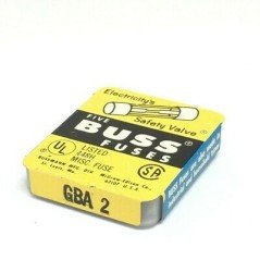 2A 125V GBA 2 FAST BLOW FUSE BUSSMANN FUSETRON QTY:5