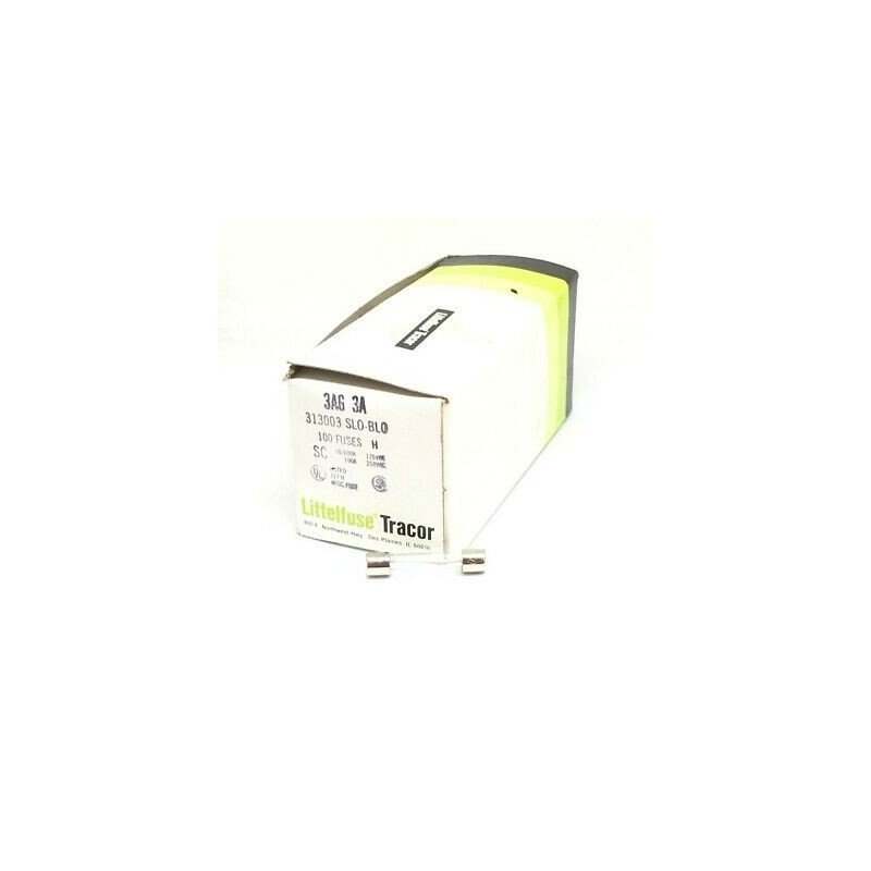 3A 250V 3AG 3 SLOW BLOW FUSE LITTELFUSE QTY:5