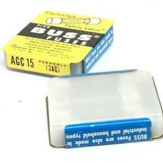 15A 250V AGC15 FAST ACTING FUSE BUSSMANN FUSETRON QTY:5