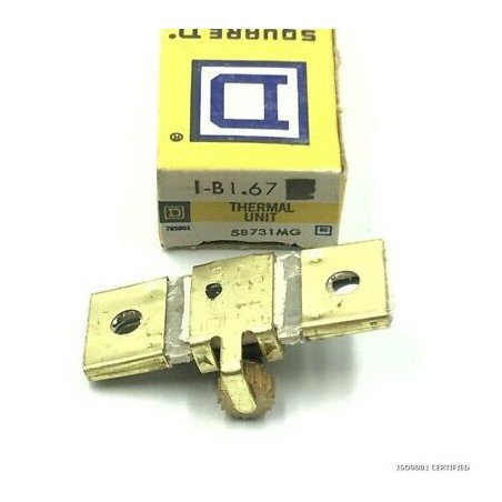 1-B1.67 THERMAL OVERLOAD SWITCH THEMAL UNIT SQUARE D