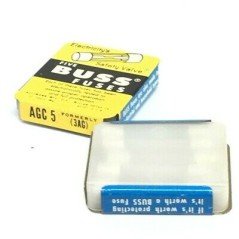 5A 250V AGC5 FAST ACTING FUSE BUSSMANN FUSETRON QTY:5