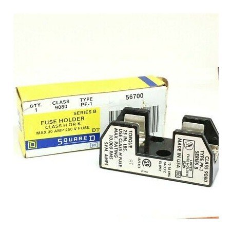 SQUARE D 9080 PF-1 FUSE HOLDER CLASS H OR K 250V/30A MAX