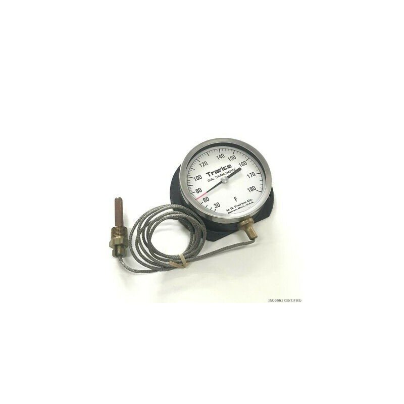 0-180F 4+1/2" V80341 DIAL THERMOMETER INDUSTRIAL THERICE
