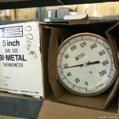 Weksler BI-Metal Industrial Thermometer 0-200F 5 Inch