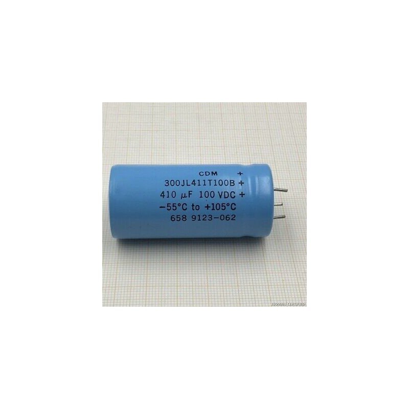 410UF 100V 105C MOTOR RUN CAPACITOR ELECTROLYTIC 300JL411T100B