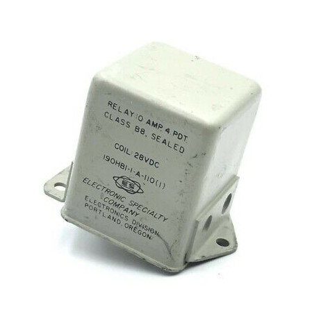 RELAY IO SEALED B8 10A 4PDT 28VDC MILITARY 190HB1-1-A-1101
