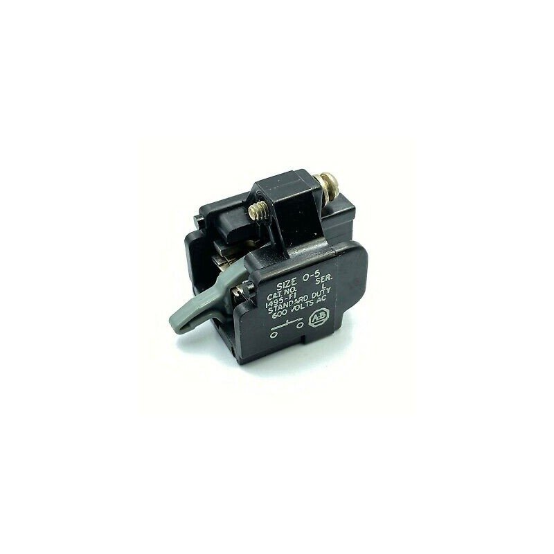 ALLEN BRADLEY 1495-F1 AUXILIARY CONTACT 600V SIZE 0-5 SERIES L
