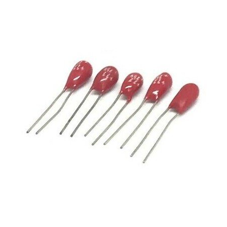 2.2uF 25V RADIAL DIP TANTALUM CAPACITOR KEMET  QTY:5