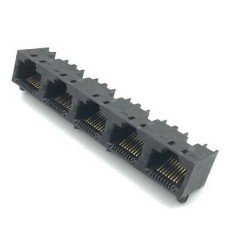 RJ45 ETHERNET CONNECTOR 8POSITION 8PIN RJHSE-5080-05