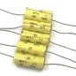 1UF 1000NF 20% 100V AXIAL METALLIZED POLYESTER CAPACITOR ITT QTY:5