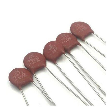 0.05UF 50NF 50000PF 25V CERAMIC DISC CAPACITOR QTY:5