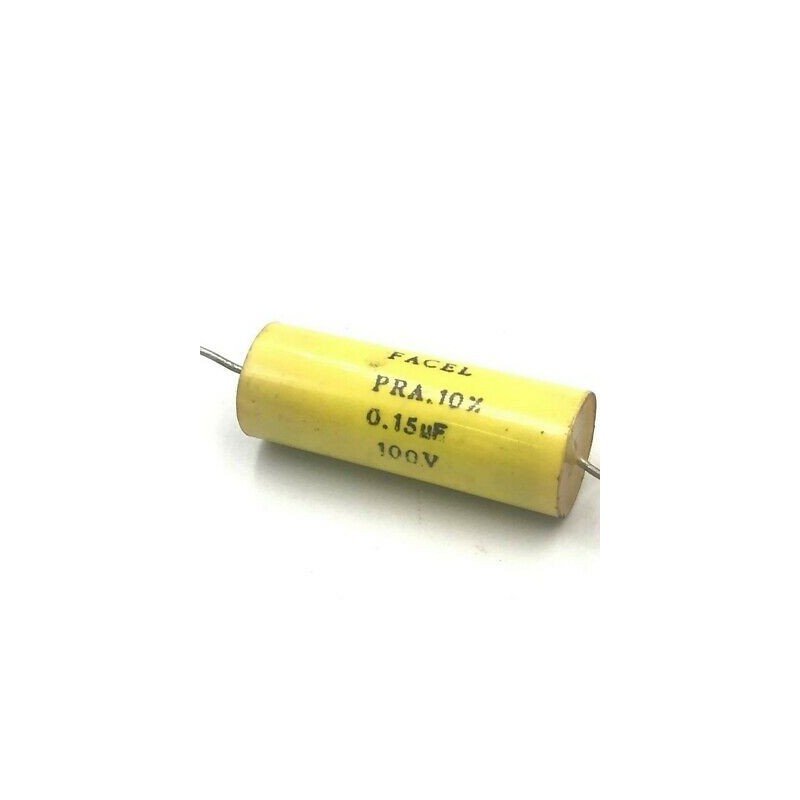 0.15UF 150NF 100V 10% AXIAL POLYPROPYLENE CAPACITOR FACEL