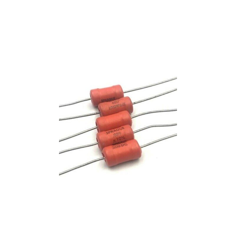 0.039UF 39NF 200V 10% AXIAL CAPACITOR SPRAGUE QTY:5