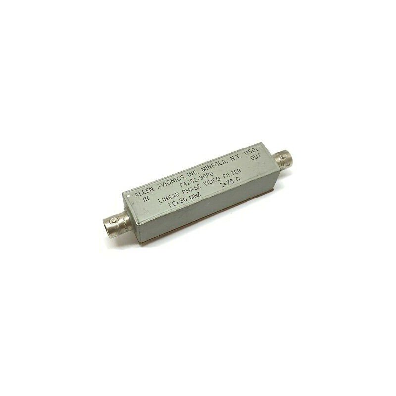 30MHZ 75OHM BNC LINEAR PHASE VIDEO FILTER F4252-30P0