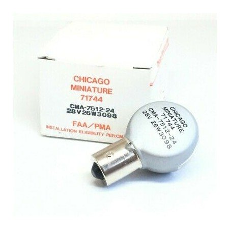 CMA-7512-24 CHICAGO MINIATURE LAMP 28V/1A/21W