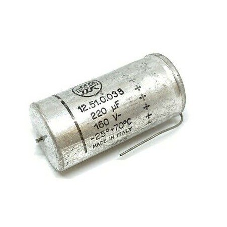 220UF 160V AXIAL ELECTROLYTIC CAPACITOR DUCATI