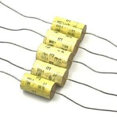 1UF 1000NF 160V AXIAL CAPACITOR MPT-1 ITT QTY:5