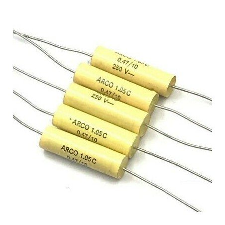 0.47UF 470NF 250V AXIAL CAPACITOR ARCOTRONICS QTY:5