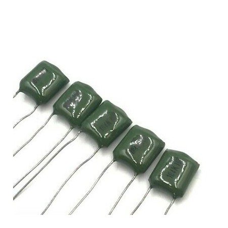 0.1UF 100NF 100V RADIAL POLYESTER CAPACITOR QTY:5