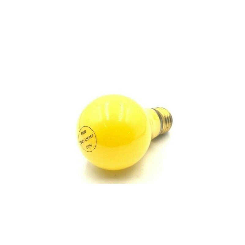 60W 130V YELLOW BUG LAMP LIGHT BULB A19 QTY:2