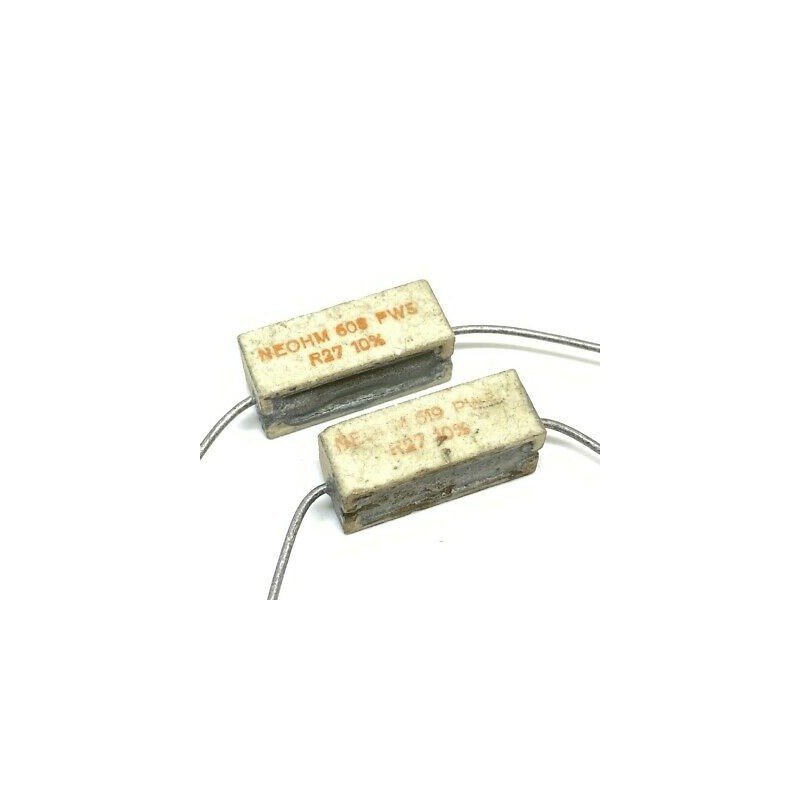 R27 0.27OHM 5W 10% HIGH QUALITY RESISTOR AXIAL NE OHM QTY:2