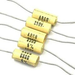 6.8NF 6800PF 250V 5% AXIAL CAPACITOR ARCOTRONICS QTY:5