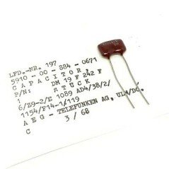 2400PF 500V 1% SILVER MICA CAPACITOR TELEFUNKEN AEG