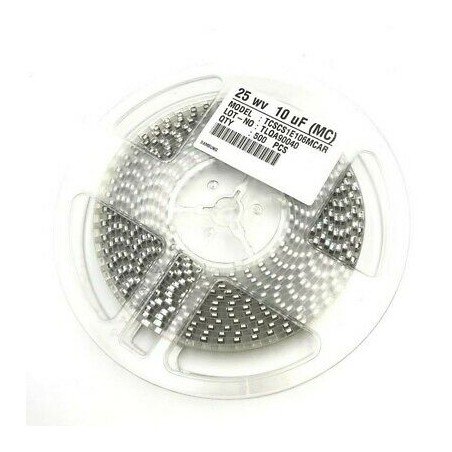 10UF 25V 20% SMD/SMT TANTALUM CAPACITOR TCSCS1E106MCAR SAMSUNG  QTY:10