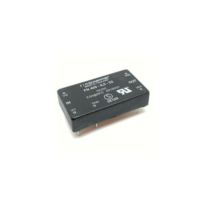 6.5A POWER LINE FILTER FN409-6.5-02 SCHAFFNER